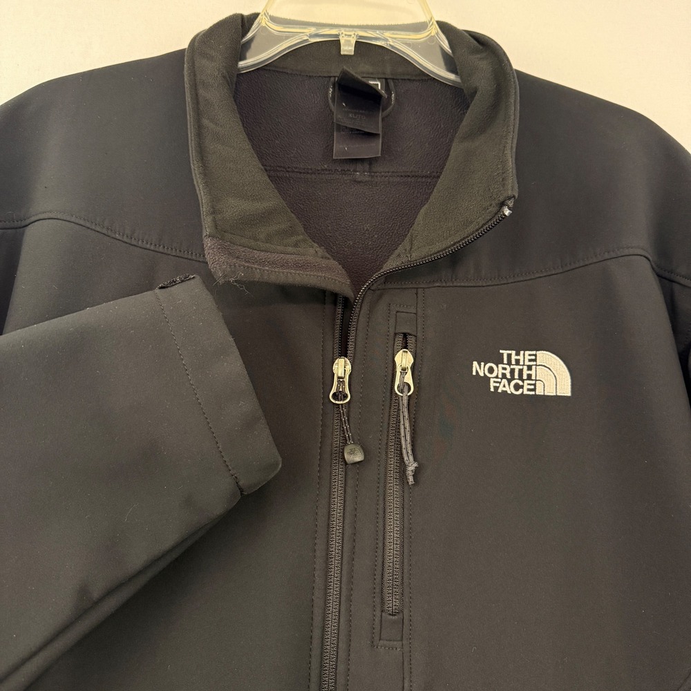 The North Face Apex Soft Shell Jacket Black Full Zip Men's Size‎ XL